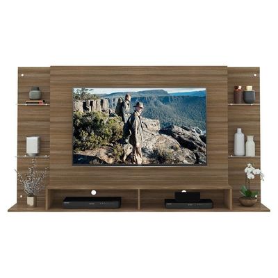 Painel Com Suporte Tv 60" Nairóbi Multimóveis V3071 Nogueira