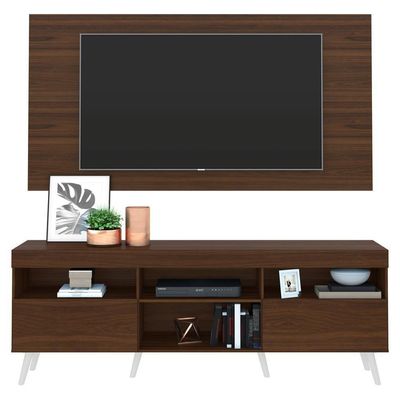 Rack Com Painel E Suporte Tv 65" Retrô Multimóveis V3134
