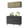 Armário De Cozinha Compacta 120cm Veneza Multimóveis V3688 Preto Preto