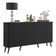 Aparador Buffet 4 Portas Retrô Veneza Multimóveis V3556 Preto Preto