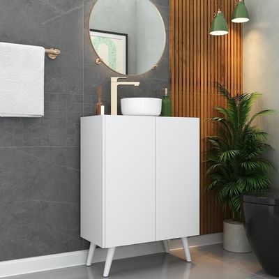 Gabinete Banheiro 2 Portas Retrô 63cm Multimóveis