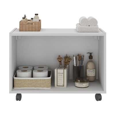Gabinete Banheiro 62,5cm Rodízios Multimóveis Mp5043 Branco