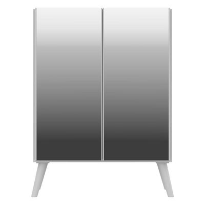 Aparador Buffet 3 Portas Retrô Vegas V1013 Branco Branco