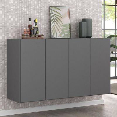 Aparador Buffet 4 Portas Viena V3604 Rustic/Natural