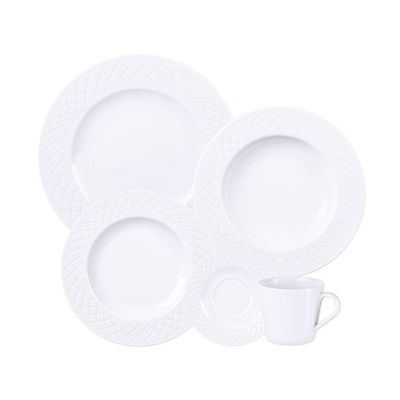Aparelho De Jantar Tramontina Ingrid Em Porcelana 20 Peças