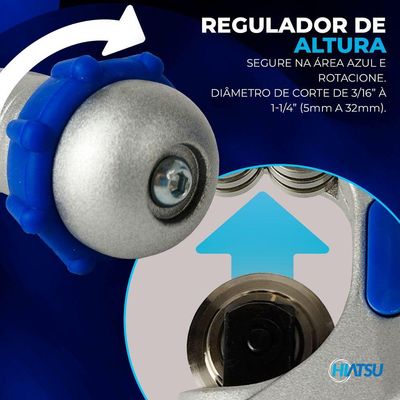 Cortador De Tubos De Cobre 3-16 A 1 1-4" Premium Hiatsu único