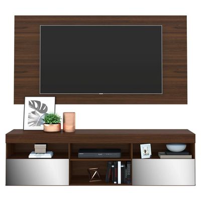Painel Tv até 65" com Rack Suspenso Espelho Multimóveis