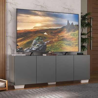 Rack Para Tv Até 50 Polegadas Com Mp1072 Grafite branco
