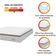 Colchão King Molas Ensacadas City Pillow Top 193x203x23cm Branco / Bege Branco/bg