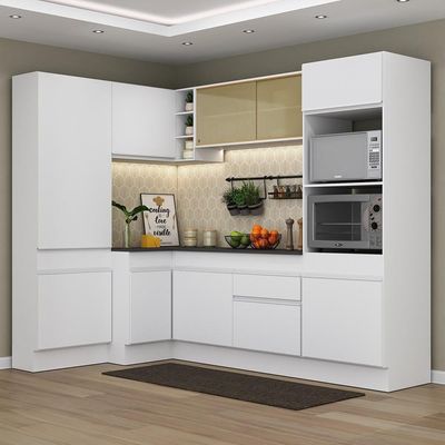 Armário De Cozinha Completa De Canto Branco