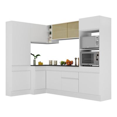 Armário De Cozinha Completa De Canto Branco