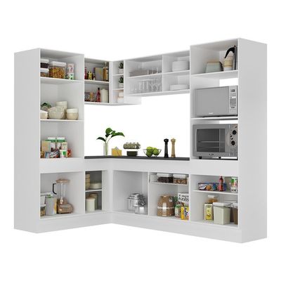 Armário De Cozinha Completa De Canto Branco