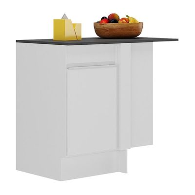 Balcão Cozinha De Canto 1 Porta Mp2120.891 Branco