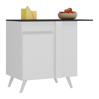 Balcão Cozinha De Canto 1 Porta Veneza Mp3743.891 Branco