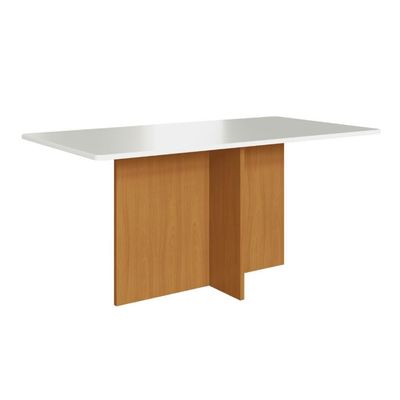 Conjunto Sala De Jantar Fidelitá Itália 170cm Com 6 Cadeiras Freijó/off-white Assento Grafite