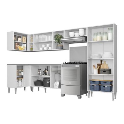 Armário De Cozinha Completa 6 Peças Xangai Zouk Multimóveis