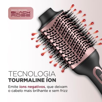 Escova Secadora Mondial Preto e Golden Rose 1300W ES-05-BI BIV