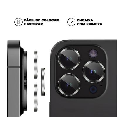 Protetor de lente para iPhone 13 Pro Max - Prata - Gshield
