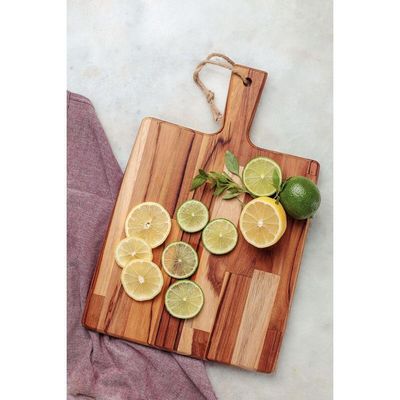 Fsc Tábua Retangular Tramontina Kitchen Em Madeira Teca Com Cabo 40x27 Cm