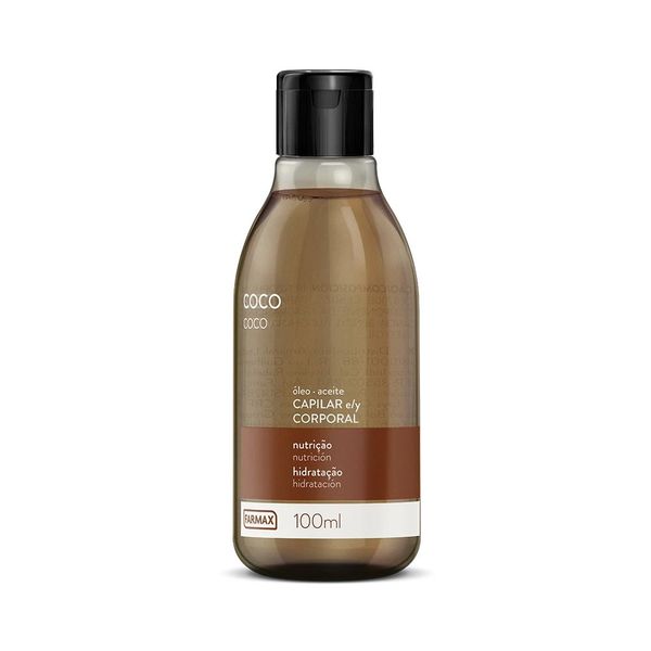 Óleo Capilar Corporal Coco Farmax 100ml