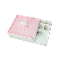 Organizador Multiuso Jacki Design Flamingo Branco e Rosa