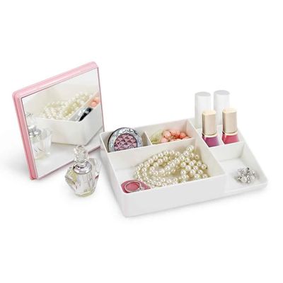 Organizador Multiuso Jacki Design Flamingo Branco e Rosa