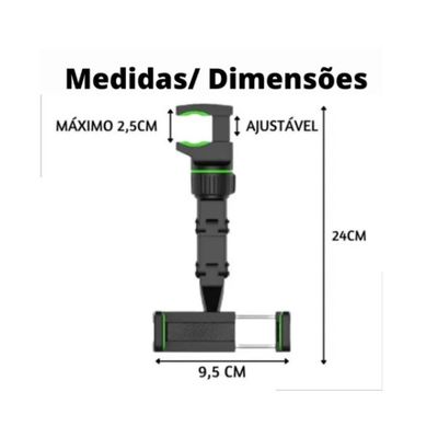 Suporte articulável 360º B.M.G.098 preto