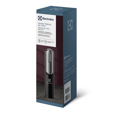 Abridor de Vinho Electrolux Elétrico Automático com Corta Lacres Não se aplica