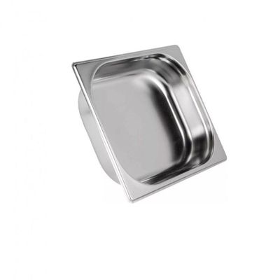 Kit 2 Cuba Gastronomica Inox Gn 1-2x65mm Com Tampa Brasinox