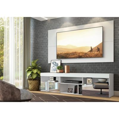 Rack com Painel TV até 65" e Espelho Flórida Multimóveis