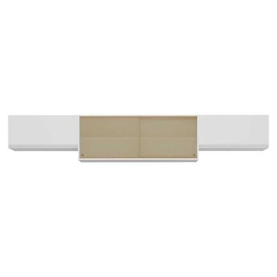 Kit 3 Armários De Cozinha Aéreos 4 Portas Veneza Multimóveis Mp2152 Branco Branco