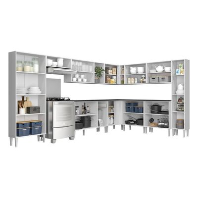 Armário De Cozinha Completa 11 Peças Xangai Pop Multimóveis