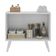 Gabinete Armário De Banheiro 62,5cm Retrô 2 Portas Multimóveis Mp5045 Branco Branco
