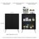 Aparador Buffet 2 Portas Multimóveis V3609 Preto/Branco
