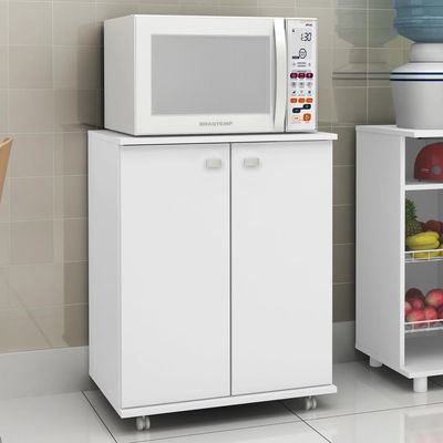 Balcão Multiuso Com 2 Portas Multimóveis Cr20003 Branco