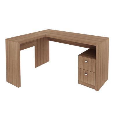 Escrivaninha/Mesa Com 2 Gavetas Cr25032 Amendoa