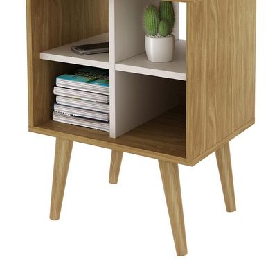 Mesa De Cabeceira/Apoio Cr35015 Natural/Off White