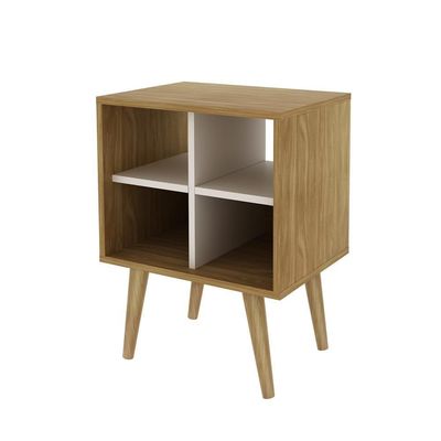 Mesa De Cabeceira/Apoio Cr35015 Natural/Off White