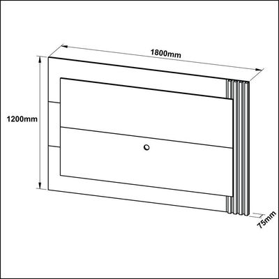 Painel Tv 65" Multimóveis Cr45004 Natural/Off White