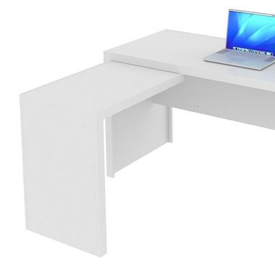 Mesa Escritório De Canto Multimóveis Vcr25016 Branco