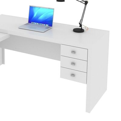 Mesa Escritório De Canto Multimóveis Vcr25016 Branco