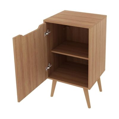 Gabinete Banheiro 45cm 1 Porta Retrô Multimóveis Cr10120 Amêndoa