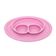 Prato de Silicone Le Baby com Três Divisórias Rosa