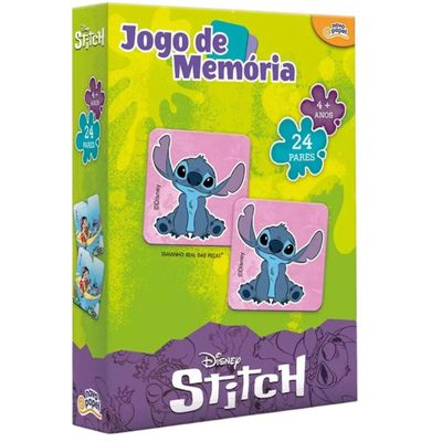 Jogo Da Memória Stitch Disney 24 Pares - Toyster 8075