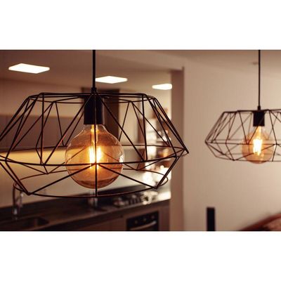 Lâmpada Led De Filamento Tramontina G125 4 W 2200 K Luz Amarela Em Vidro âmbar