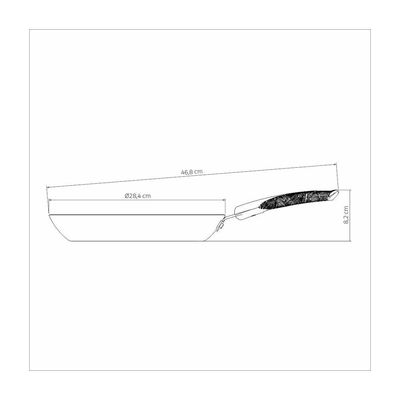 Frigideira Tramontina Lyf Em Alumínio Com Revestimento Em Antiaderente Starflon Max Verde 28 Cm