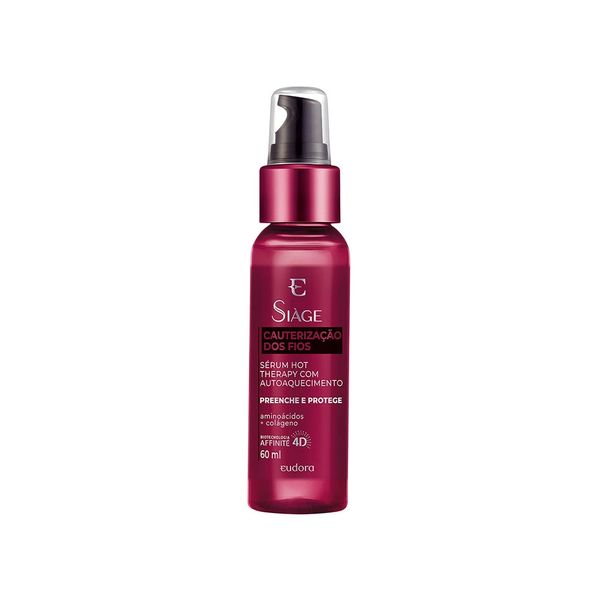 Sérum Eudora Siage Autoaquecimento Cauterização dos Fios 60ml