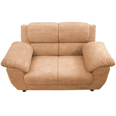 Sofá 2 Lugares Cama inBox Paris com 152cm de Largura e Revestido em Bouclé Caramelo