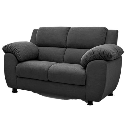 Sofá 2 Lugares Cama inBox Paris com 152cm de Largura e Revestido em Bouclé Cinza Escuro