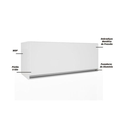 Armário Geladeira Top Class Batrol Branco Branco